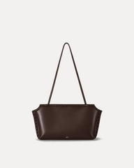 Mia Braided Edge Tote - Brown