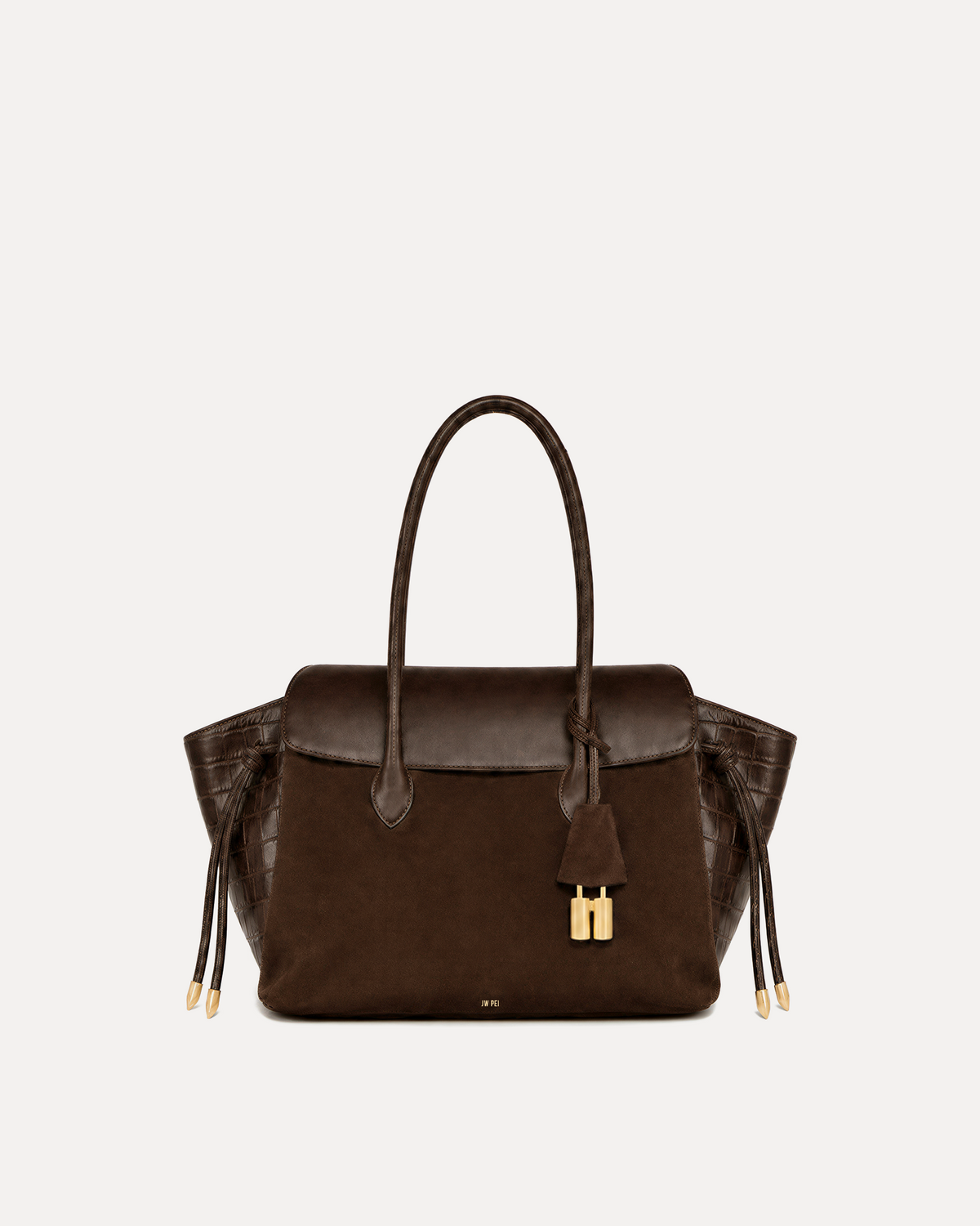 Marley Faux Suede Tote - Brown