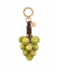 Grape Cluster Bag Charm - Green