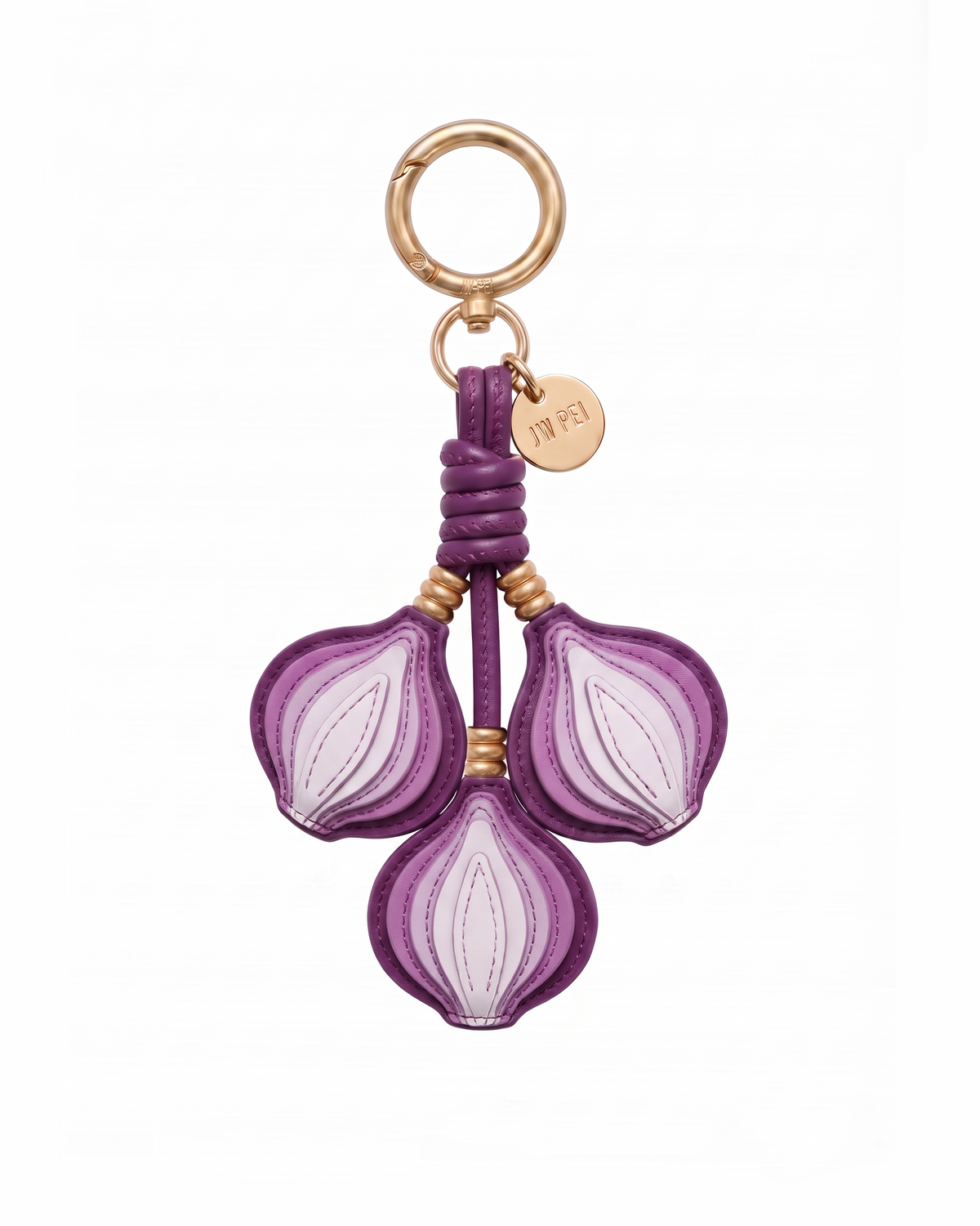 Onion Cluster Bag Charm - Purple