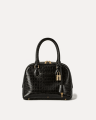 Alex Padlock Bowling Bag - Black Croc