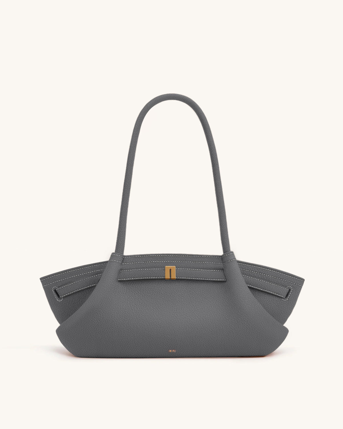Hana Wide Tote Bag - Grey