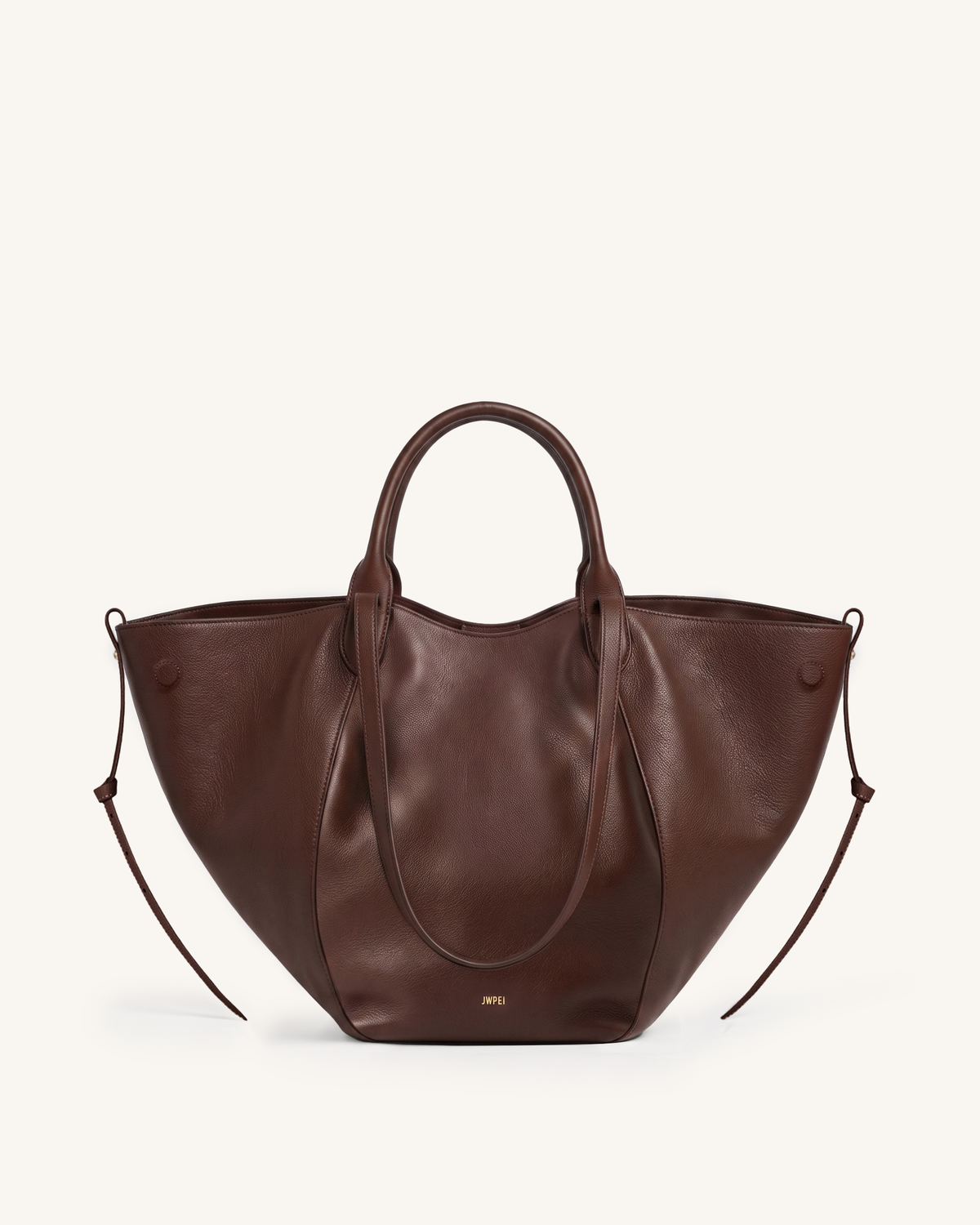 Isabeau Winged Tote Bag - Chocolate Brown